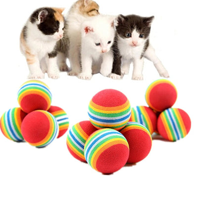 Rainbow Ball Cat Toy - thepetvision.com