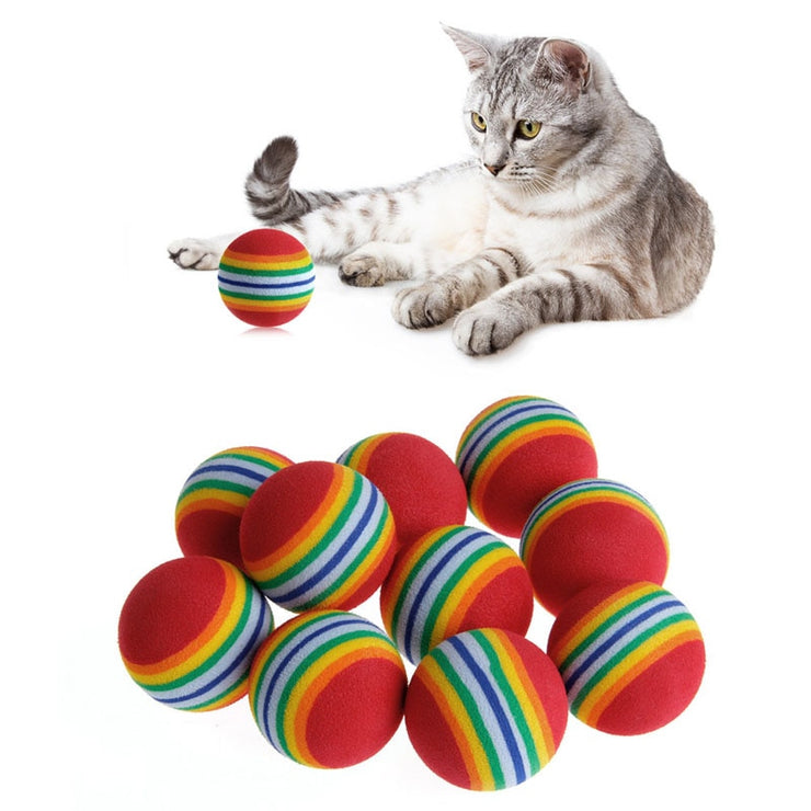 Rainbow Ball Cat Toy - thepetvision.com