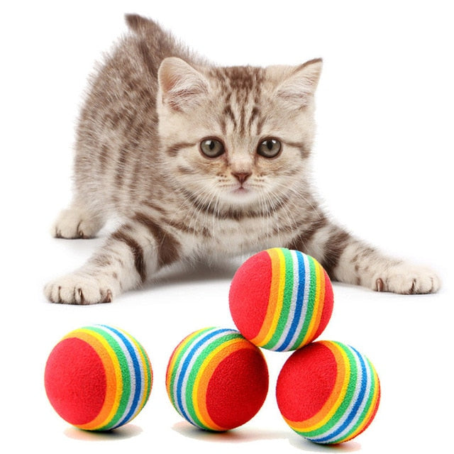 Rainbow Ball Cat Toy - thepetvision.com