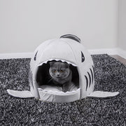 Cat Mat Shark Shape House - thepetvision.com